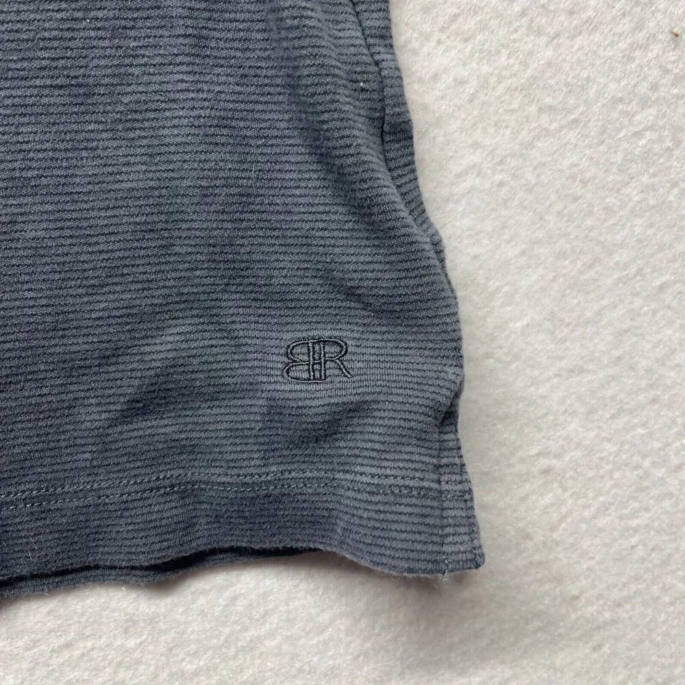 Banana Republic Men's Luxe Touch Performance Tee 100% Cotton Size XL Blue Stripe